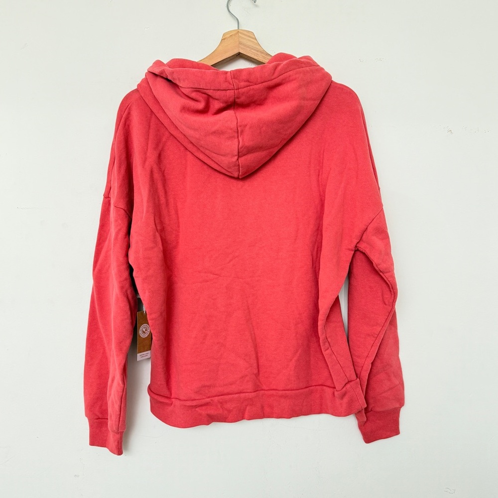 Outerknown Second Spin Organic Cotton Hoodie, Cranberry - Picture 3 of 6